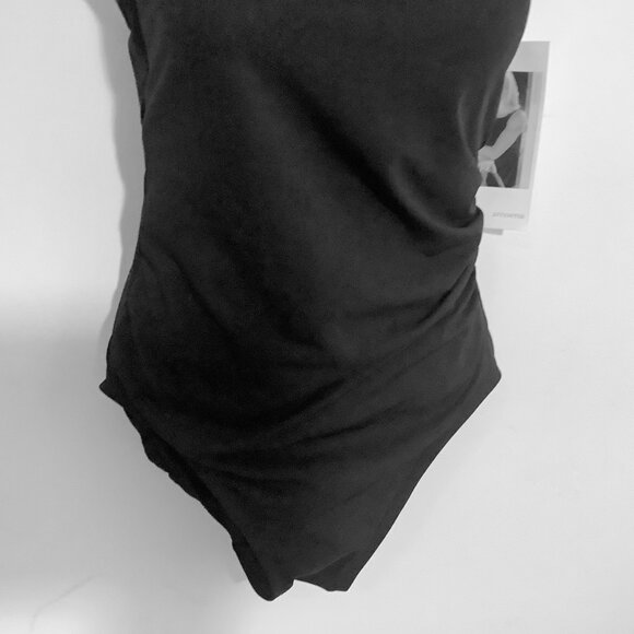 ** Black Swimwear Amoena Sz 8 NWT One Piece Adjustable Straps - Picture 5 of 11